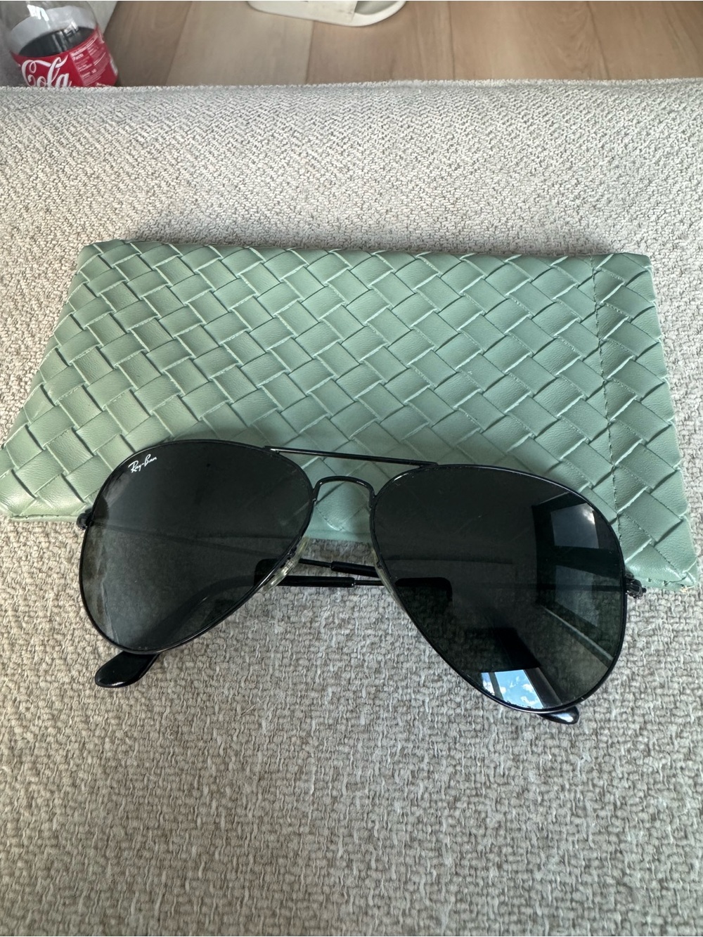 RB 3025 large aviator sunglasses non polarized black